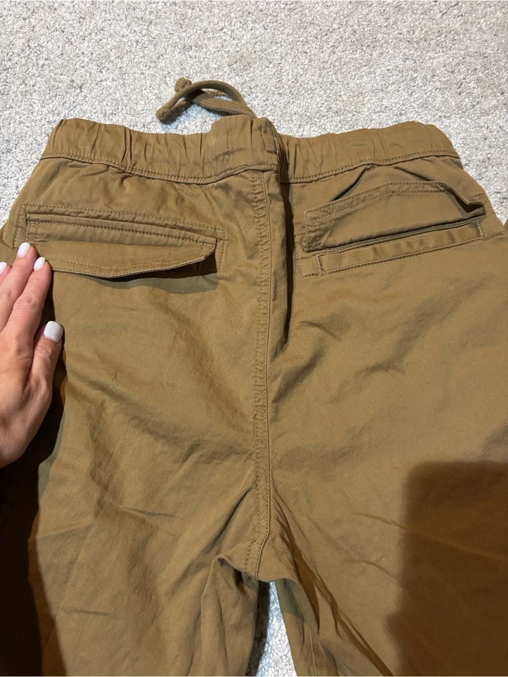 Men’s Sonoma Brown Drawstring Cargo Pants, sz S
